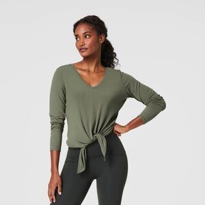 SPANX® Better Base Long
Sleeve Convertible Tie Top in Clover